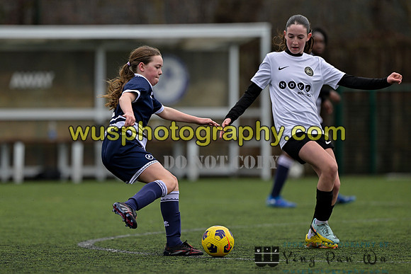 20250222-103921 Millwall Lionesses U12 v New Level Soccer Girls U12