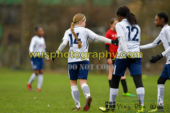 20180203-104546 Tottenham Hotspur Girls U13 v Pro Direct Academy BXB Girls U13 White