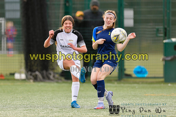 20220129-140814A London Bees Academy U16 v Tottenham Hotspur Women FC JTP U16