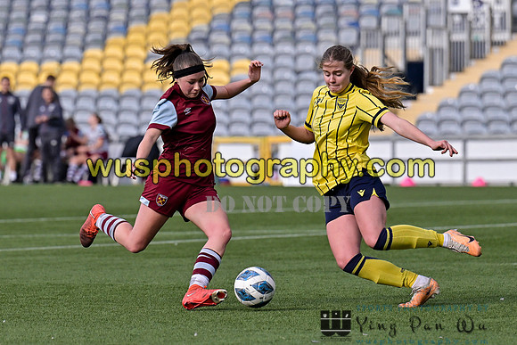20240420-170931 West Ham United Academy Girls U16 v Oxford United Women U16