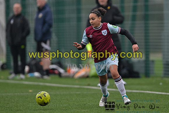 20241130-111248 West Ham United Warriors Girls U14 v Fareham Town Youth FC Girls U14