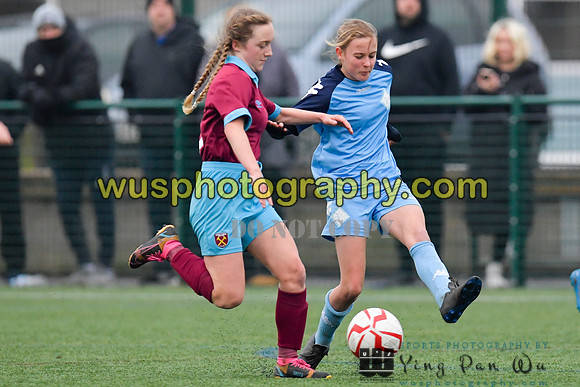 20220115-151009A West Ham United Performance Girls U16 v London City Lionesses U16