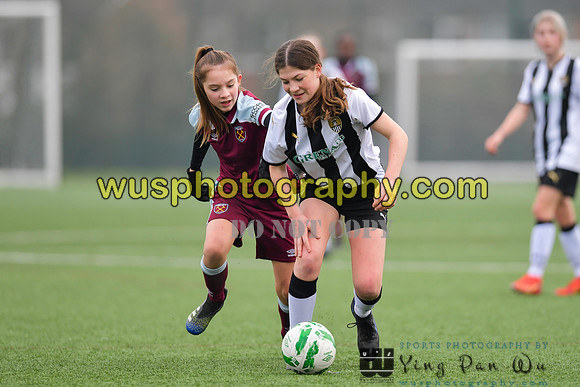 20220115-132047A West Ham United Academy Girls U14 v Notts County FC Girls U14