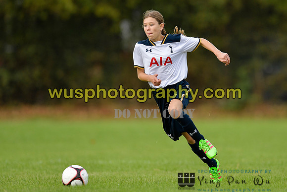 20161002-104756-4 Tottenham Hotspur Girls U14 v Writtle Minors FC Girls U14