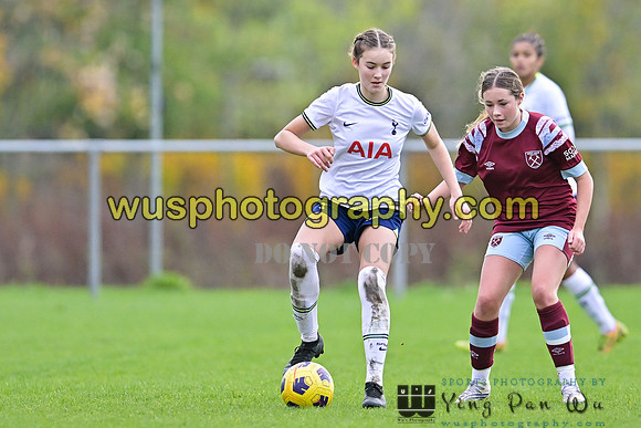 20221119-113023C Tottenham Hotspur Women FC Academy U15 v West Ham United Academy Girls U15