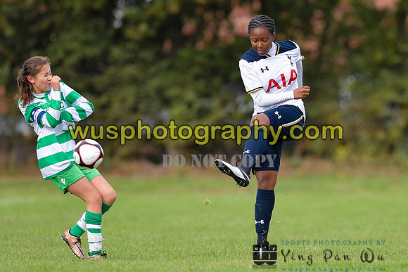 20161002-104607-3 Tottenham Hotspur Girls U14 v Writtle Minors FC Girls U14