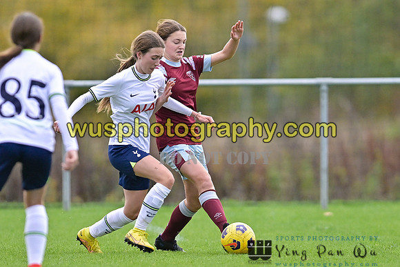 20221119-112431 Tottenham Hotspur Women FC Academy U15 v West Ham United Academy Girls U15