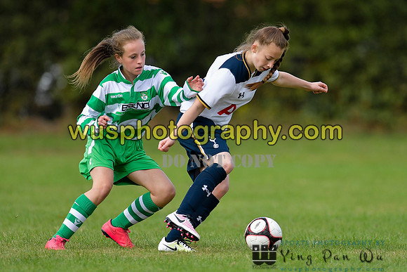 20161002-112442-2 Tottenham Hotspur Girls U14 v Writtle Minors FC Girls U14