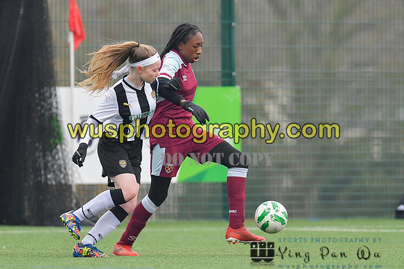 20220115-133204 West Ham United Academy Girls U14 v Notts County FC Girls U14