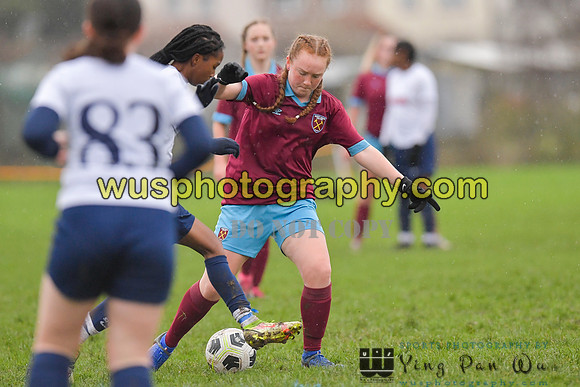 20220108-102016 Tottenham Hotspur Women FC JTP U15 v West Ham United Performance Girls U16