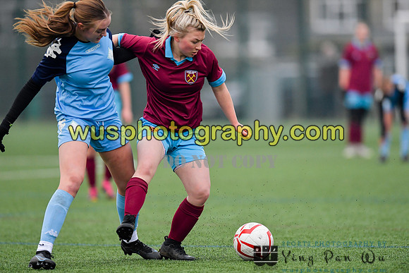 20220115-151040 West Ham United Performance Girls U16 v London City Lionesses U16