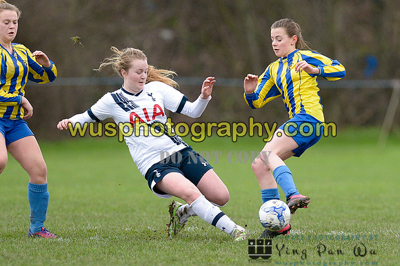 20160206-115404-2 Tottenham Hotspur Girls U14 v Harvesters FC Girls U14