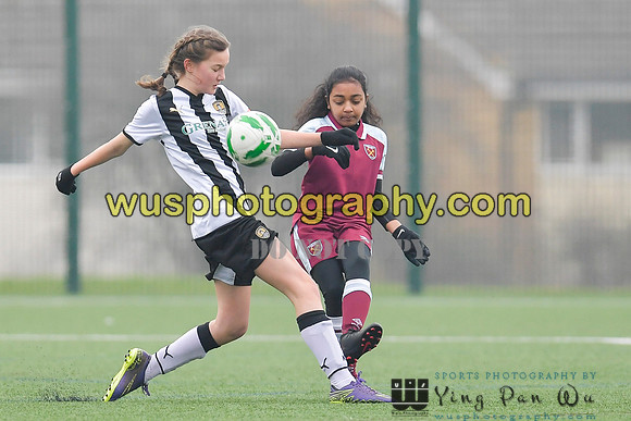 20220115-134512 West Ham United Academy Girls U14 v Notts County FC Girls U14