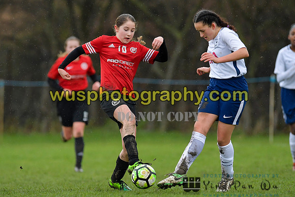 20180203-111912B Tottenham Hotspur Girls U13 v Pro Direct Academy BXB Girls U13 White