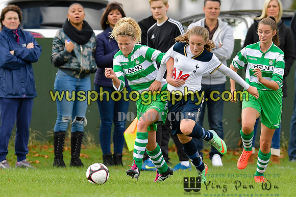 20161002-105323-5 Tottenham Hotspur Girls U14 v Writtle Minors FC Girls U14