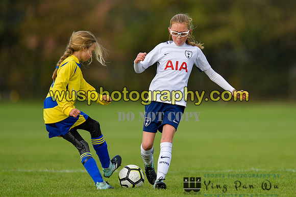 20171028-105436-5 Tottenham Hotspur Girls U11 v St Albans City Youth Girls U11 South