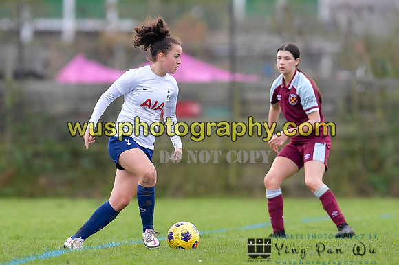 20211106-095152 Tottenham Hotspur Women FC JTP U16 v West Ham United Academy Girls U16