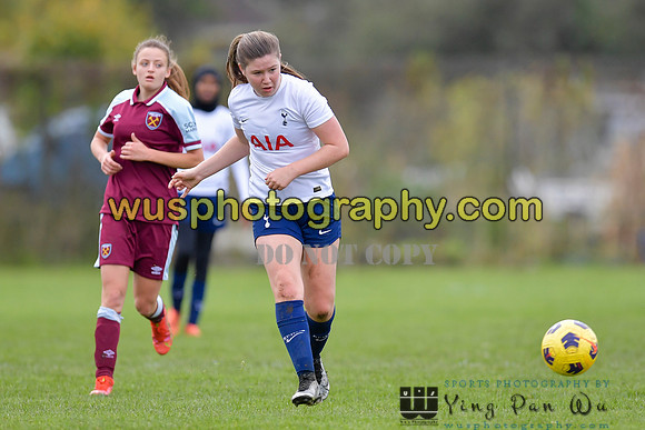 20211106-094350A Tottenham Hotspur Women FC JTP U16 v West Ham United Academy Girls U16