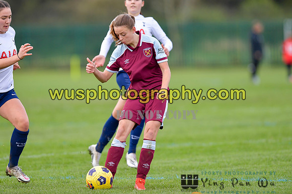 20211106-093620A Tottenham Hotspur Women FC JTP U16 v West Ham United Academy Girls U16