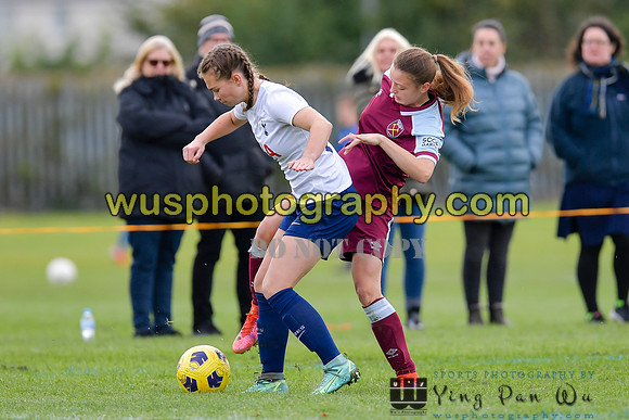 20211106-093420B Tottenham Hotspur Women FC JTP U16 v West Ham United Academy Girls U16