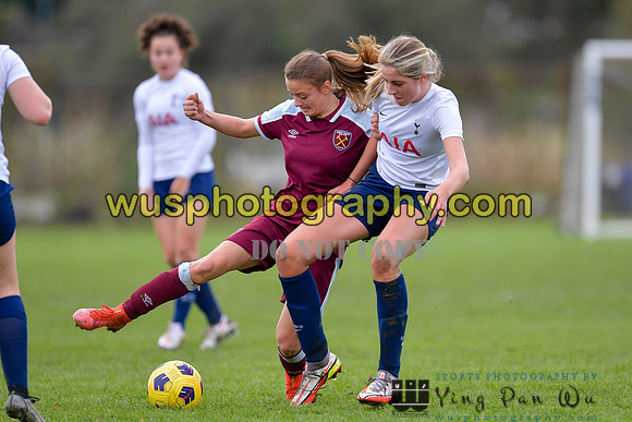20211106-094646D Tottenham Hotspur Women FC JTP U16 v West Ham United Academy Girls U16