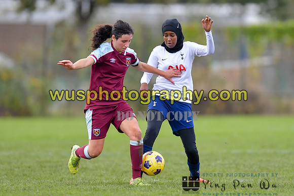 20211106-095132 Tottenham Hotspur Women FC JTP U16 v West Ham United Academy Girls U16