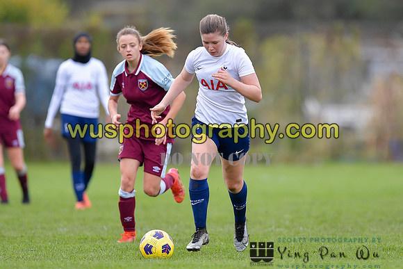 20211106-094349 Tottenham Hotspur Women FC JTP U16 v West Ham United Academy Girls U16