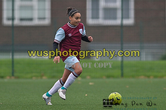 20241130-111112 West Ham United Warriors Girls U14 v Fareham Town Youth FC Girls U14
