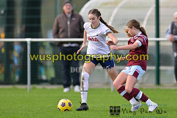 20221119-101733B Tottenham Hotspur Women FC Academy U15 v West Ham United Academy Girls U15