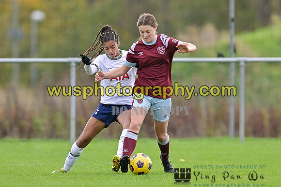 20221119-112720 Tottenham Hotspur Women FC Academy U15 v West Ham United Academy Girls U15
