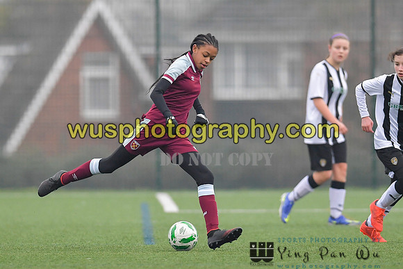 20220115-140504 West Ham United Academy Girls U14 v Notts County FC Girls U14
