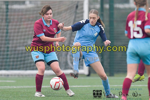20220115-150429 West Ham United Performance Girls U16 v London City Lionesses U16