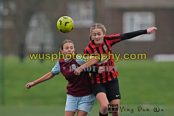 20241130-101916 West Ham United Warriors Girls U14 v Fareham Town Youth FC Girls U14