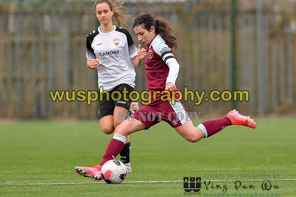 20211211-120339A West Ham United Academy Girls U16 v London Bees Academy U16