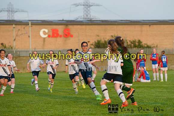 20160505-194741 Tottenham Hotspur Girls U12 and U13 v Årvoll IL Girls U12 and U13