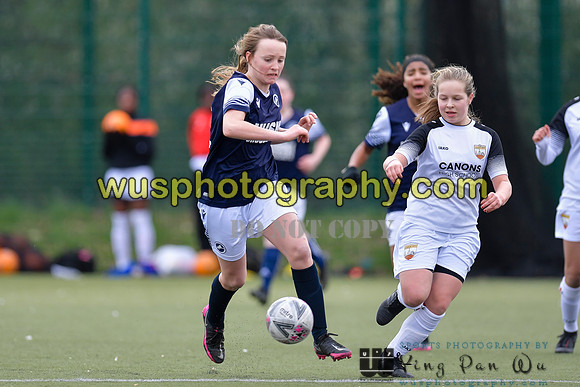 20210403-145929 London Bees Academy U14 v Millwall Lionesses Girls U14