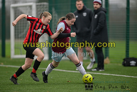 20241130-105727 West Ham United Warriors Girls U14 v Fareham Town Youth FC Girls U14
