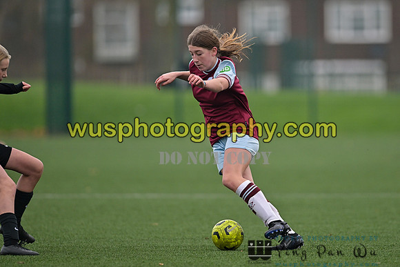 20241130-111221 West Ham United Warriors Girls U14 v Fareham Town Youth FC Girls U14