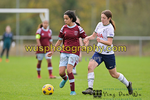 20221119-112553 Tottenham Hotspur Women FC Academy U15 v West Ham United Academy Girls U15