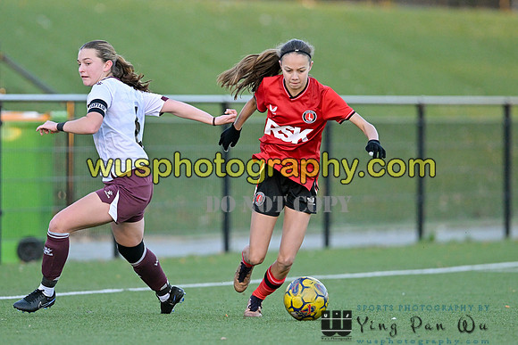20231125-153532A Charlton Athletic Academy Girls U15 v Watford FC Girls U16