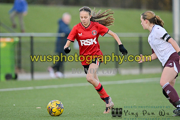20231125-154911A Charlton Athletic Academy Girls U15 v Watford FC Girls U16