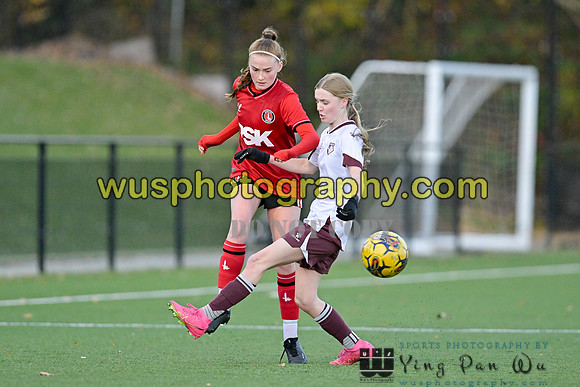 20231125-155011B Charlton Athletic Academy Girls U15 v Watford FC Girls U16