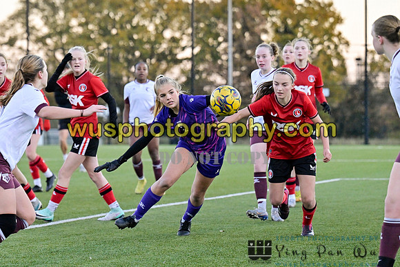 20231125-154946G Charlton Athletic Academy Girls U15 v Watford FC Girls U16