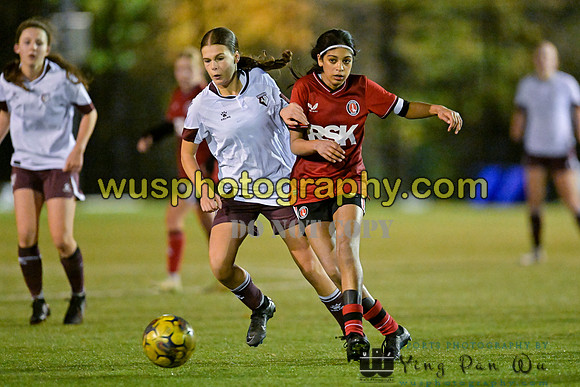 20231125-164521C Charlton Athletic Academy Girls U15 v Watford FC Girls U16