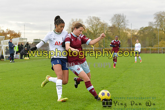 20221119-100234 Tottenham Hotspur Women FC Academy U15 v West Ham United Academy Girls U15