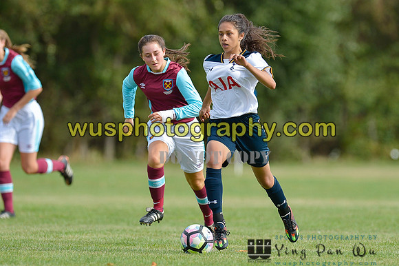 20160925-114036-3 Tottenham Hotspur Girls U16 v West Ham United Girls U16