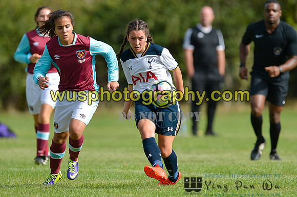 20160925-113253-4 Tottenham Hotspur Girls U16 v West Ham United Girls U16