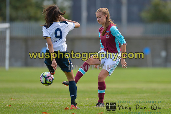 20160925-105145-3 Tottenham Hotspur Girls U16 v West Ham United Girls U16