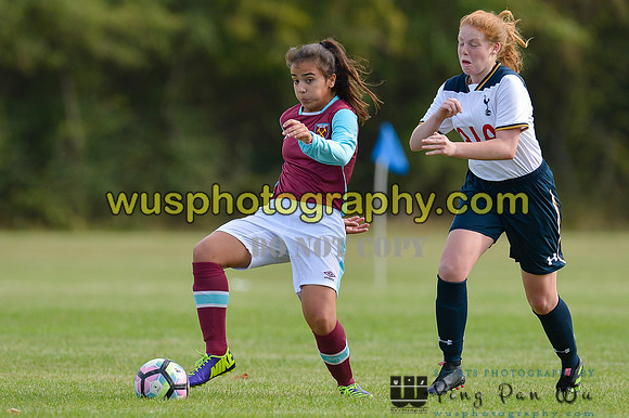 20160925-105258-2 Tottenham Hotspur Girls U16 v West Ham United Girls U16