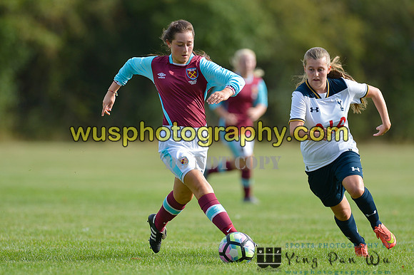 20160925-110203-2 Tottenham Hotspur Girls U16 v West Ham United Girls U16